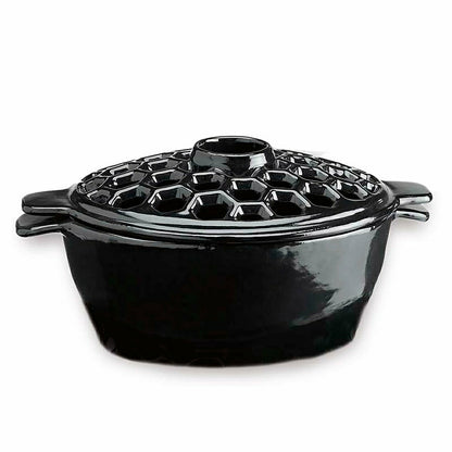 Plow & Hearth 2.3 QT. Cast Iron Lattice Wood Stove Steamer