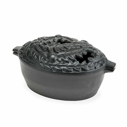 Plow & Hearth Oak Leaf Cast Iron Wood Stove Steamer