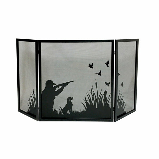 Plow & Hearth Tri-Fold Duck Hunting Firescreen