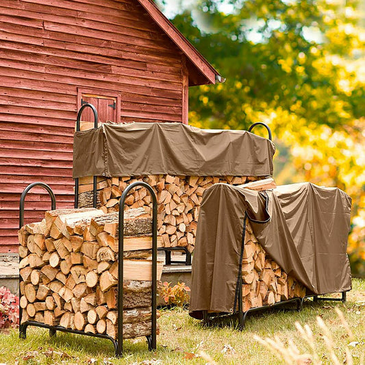 Plow & Hearth Medium Log Rack Cover, 50"L x 24"W x 36"H