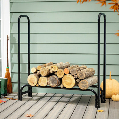 Plow & Hearth 4' Steel Wood Log Rack
