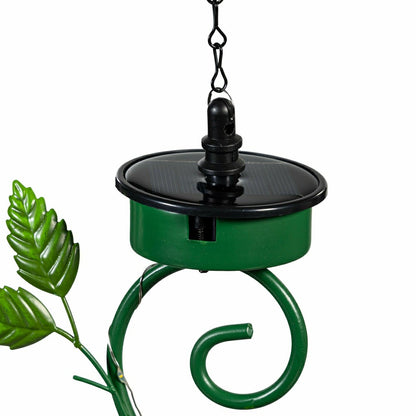 Plow & Hearth Shades of Emerald Garden Stake, 4-in-1 Solar Garden Stake, Deer, 48"H