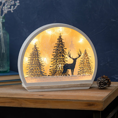 Plow & Hearth Winter Blues Lighted Orb