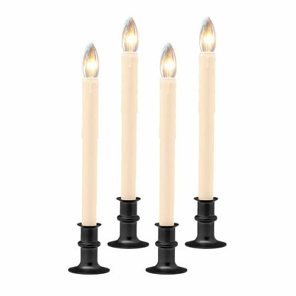 Plow & Hearth Adjustable Window Candle with Timer, Set of 4