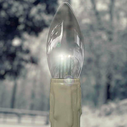 Plow & Hearth Adjustable Window Candle with Timer, Set of 4