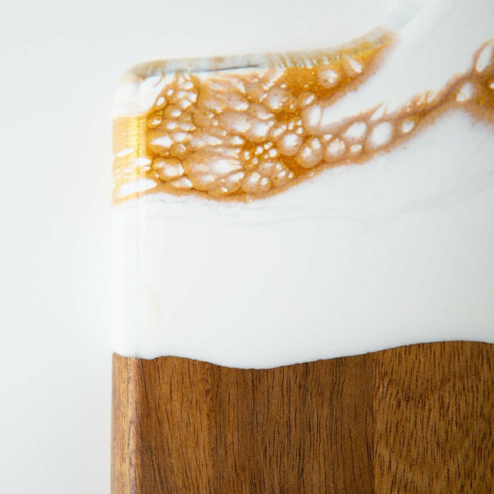 Plow & Hearth Eco-Resin Accented Baguette Board Charcuterie Tray