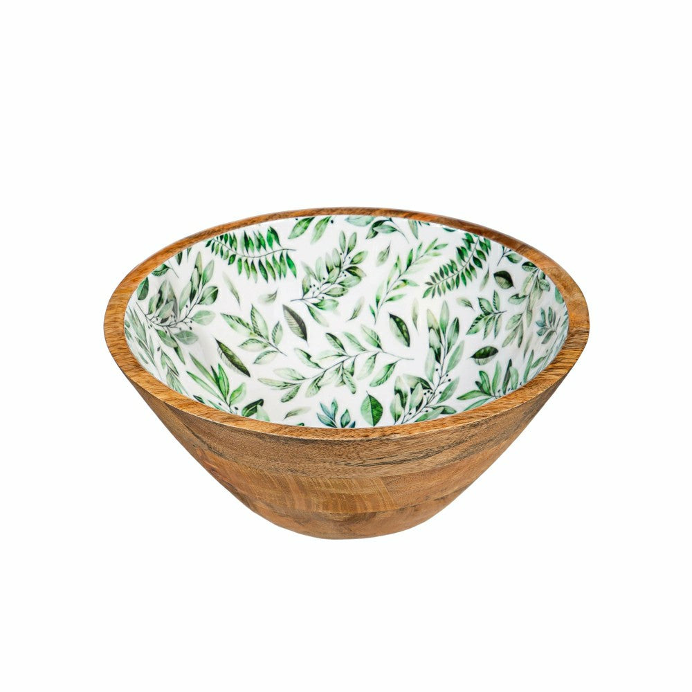 Plow & Hearth Olive Oasis Wood Bowl Set