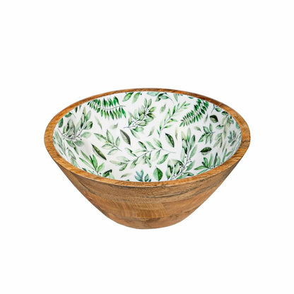 Plow & Hearth Olive Oasis Wood Bowl Set