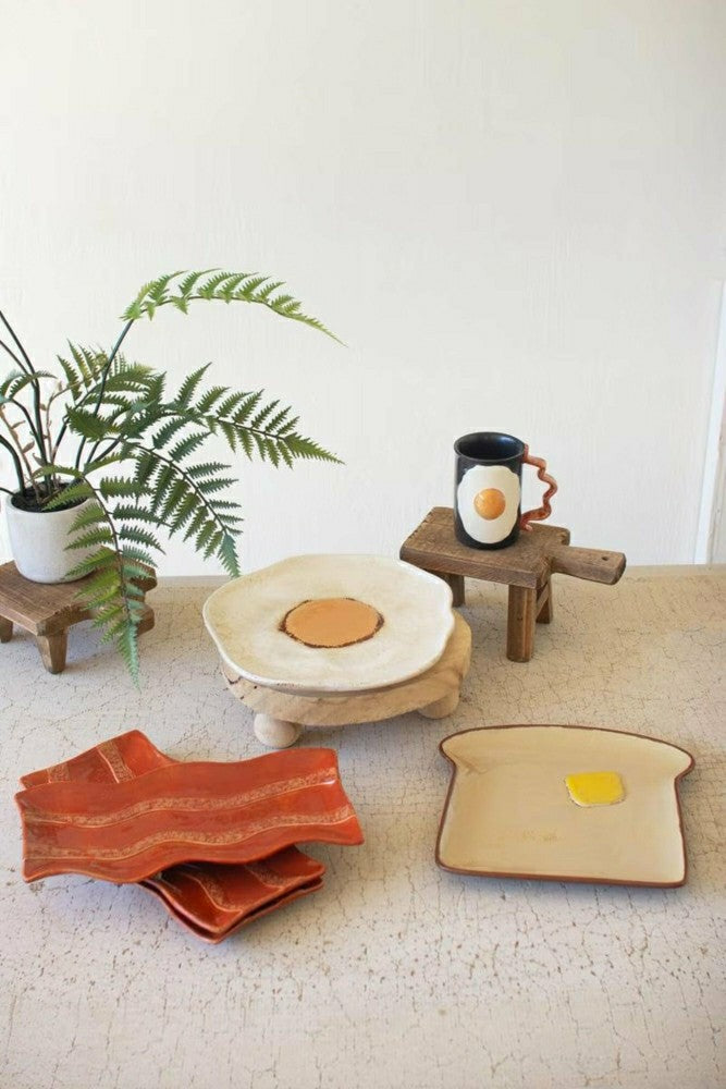 Plow & Hearth Ceramic Toast Platter