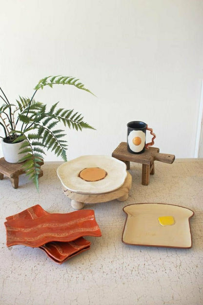 Plow & Hearth Ceramic Toast Platter