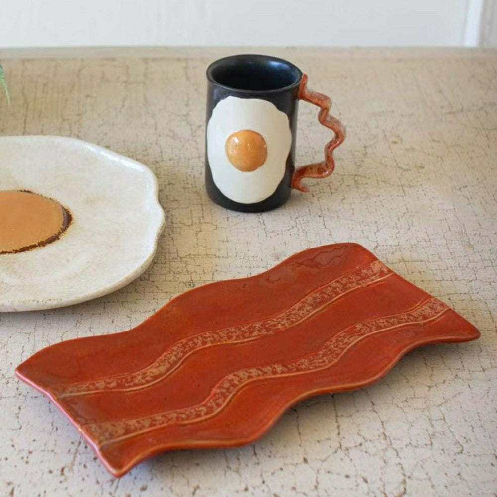Plow & Hearth Ceramic Bacon Platter