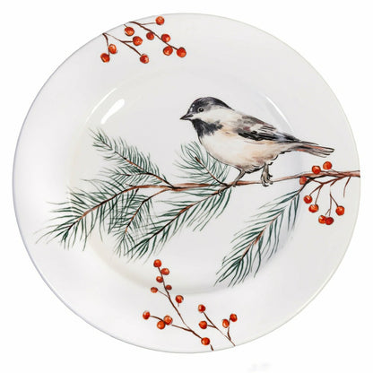 Plow & Hearth Snowbirds Salad Plate Melamine Bluejay, 8.6"