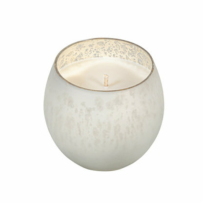 Plow & Hearth Hop Into Spring Egg Mercury Glass Candle Bright White