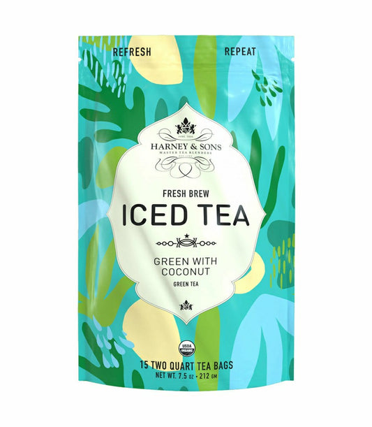 Plow & Hearth Organic Green with Coconut Fresh Brew Iced Tea