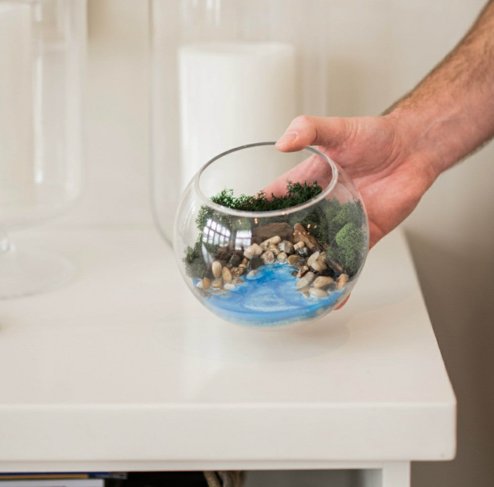 Plow & Hearth Resin Terrarium Kit