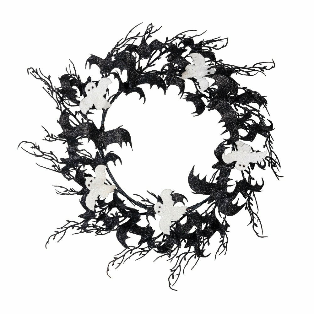 Plow & Hearth Bat and Ghost Wreath, 20"