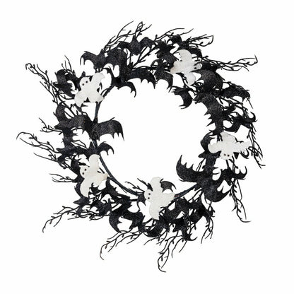 Plow & Hearth Bat and Ghost Wreath, 20"