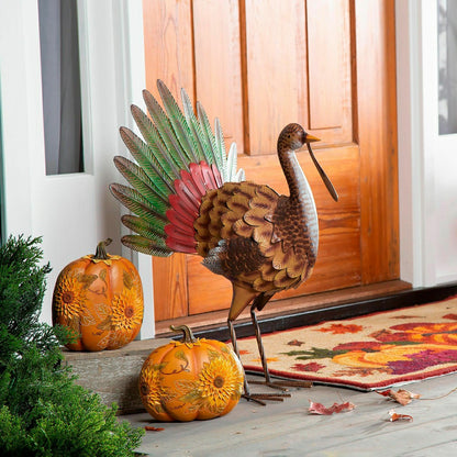 Plow & Hearth Metal Tom the Turkey Statue
