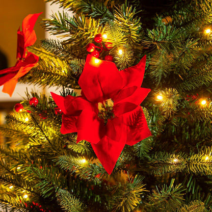 Plow & Hearth Feels Like The Holidays Tree Artificial Pine LED in Pot, 47”H