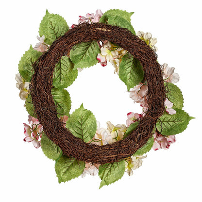 Plow & Hearth Pink Hydrangea Wreath