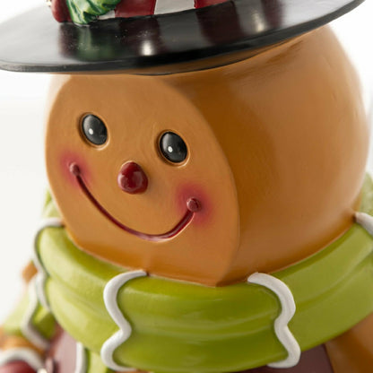 Plow & Hearth Indoor/Outdoor Lighted Gingerbread Boy Shorty Statue