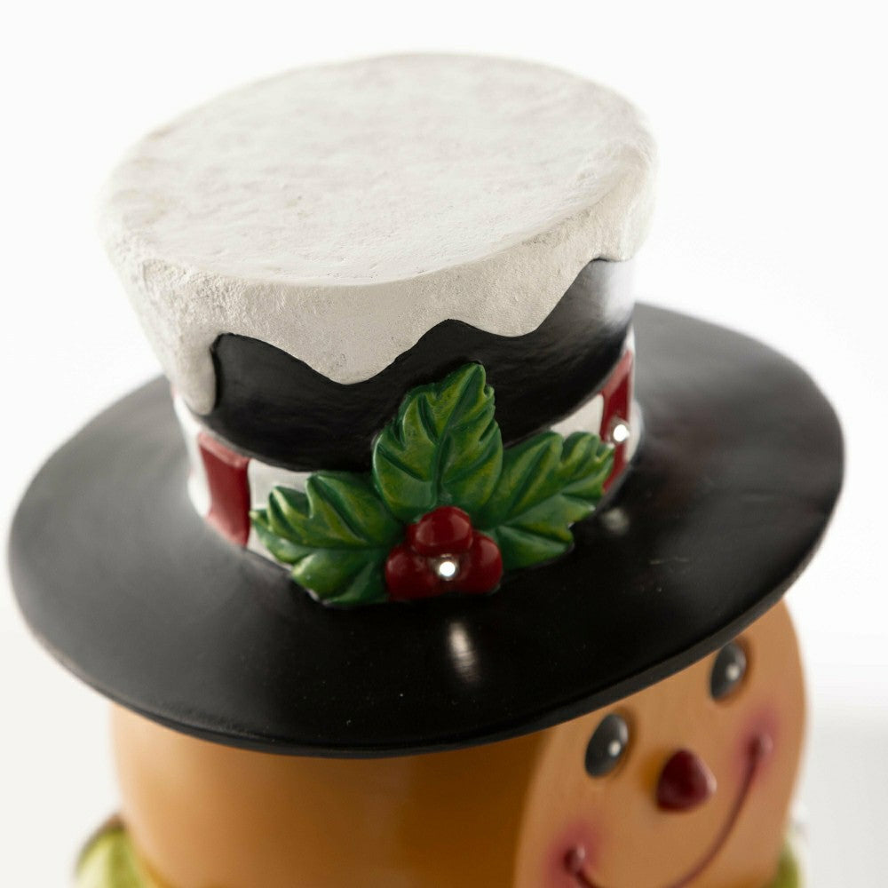 Plow & Hearth Indoor/Outdoor Lighted Gingerbread Boy Shorty Statue