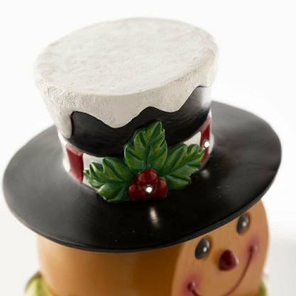 Plow & Hearth Indoor/Outdoor Lighted Gingerbread Boy Shorty Statue
