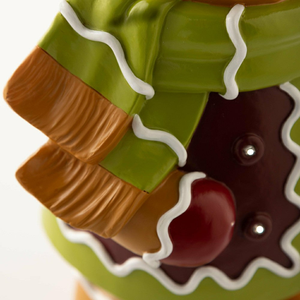 Plow & Hearth Indoor/Outdoor Lighted Gingerbread Boy Shorty Statue