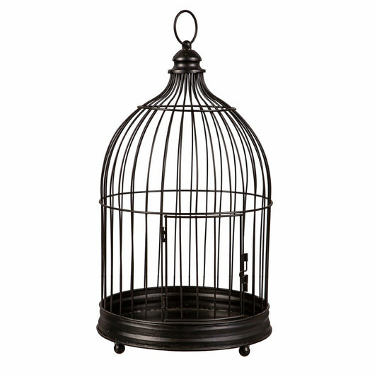 Plow & Hearth Harvest Blossoms Outdoor Black Bird Cage
