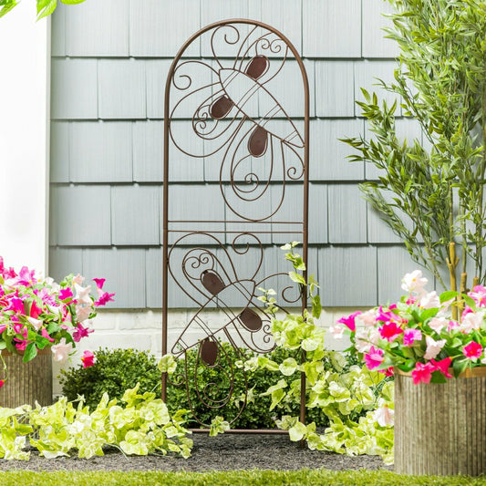 Plow & Hearth Metal Butterfly Trellis