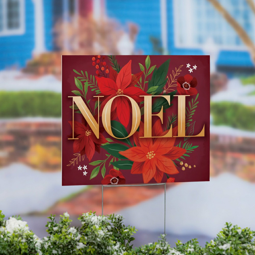Plow & Hearth Yard Sign, "NOEL", 24"x18"