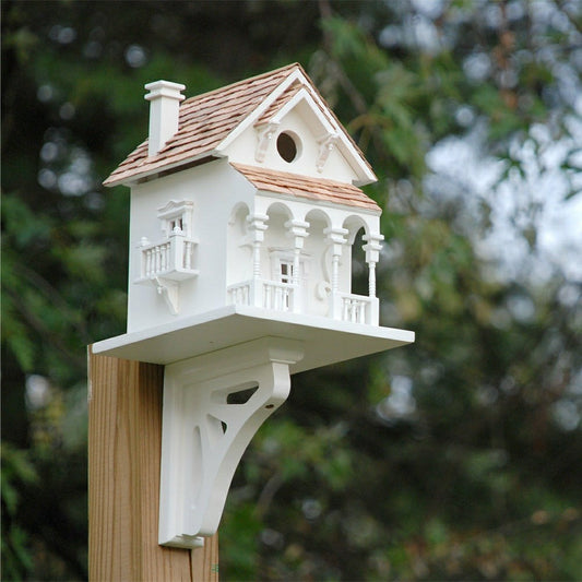 Plow & Hearth Honeymoon Cottage Bird House with Bracket