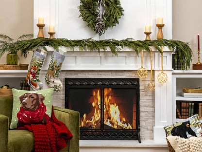 Plow & Hearth Noble Fir and Pinecone Fresh Wreath, 20"