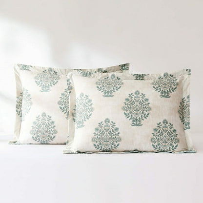 Plow & Hearth Sofia Flower Block Bouquet Cotton Comforter Set