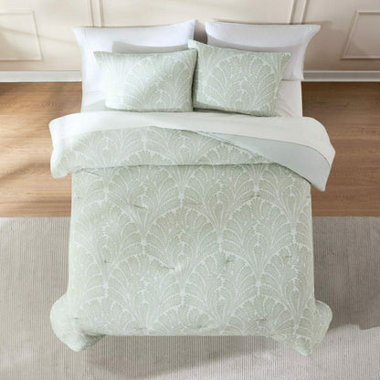 Plow & Hearth Willow Garden Restorative Gauze Jacquard Comforter Set