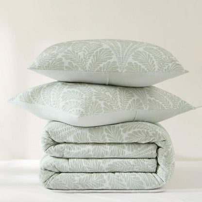 Plow & Hearth Willow Garden Restorative Gauze Jacquard Comforter Set