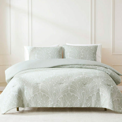 Plow & Hearth Willow Garden Restorative Gauze Jacquard Comforter Set