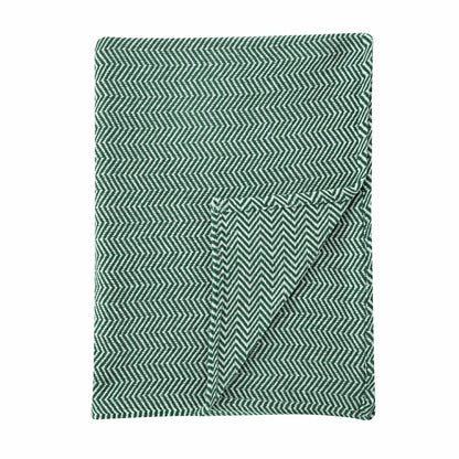 Plow & Hearth Herringbone Cotton Blanket