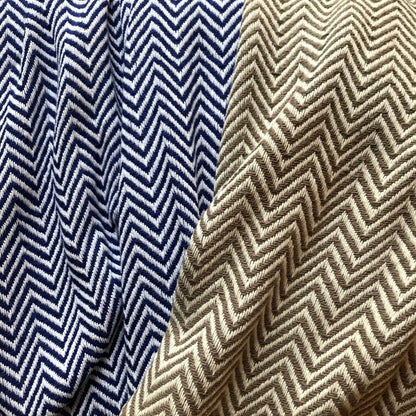 Plow & Hearth Herringbone Cotton Blanket