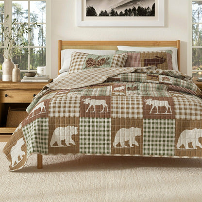 Plow & Hearth Rustic Landscape Quilt Set