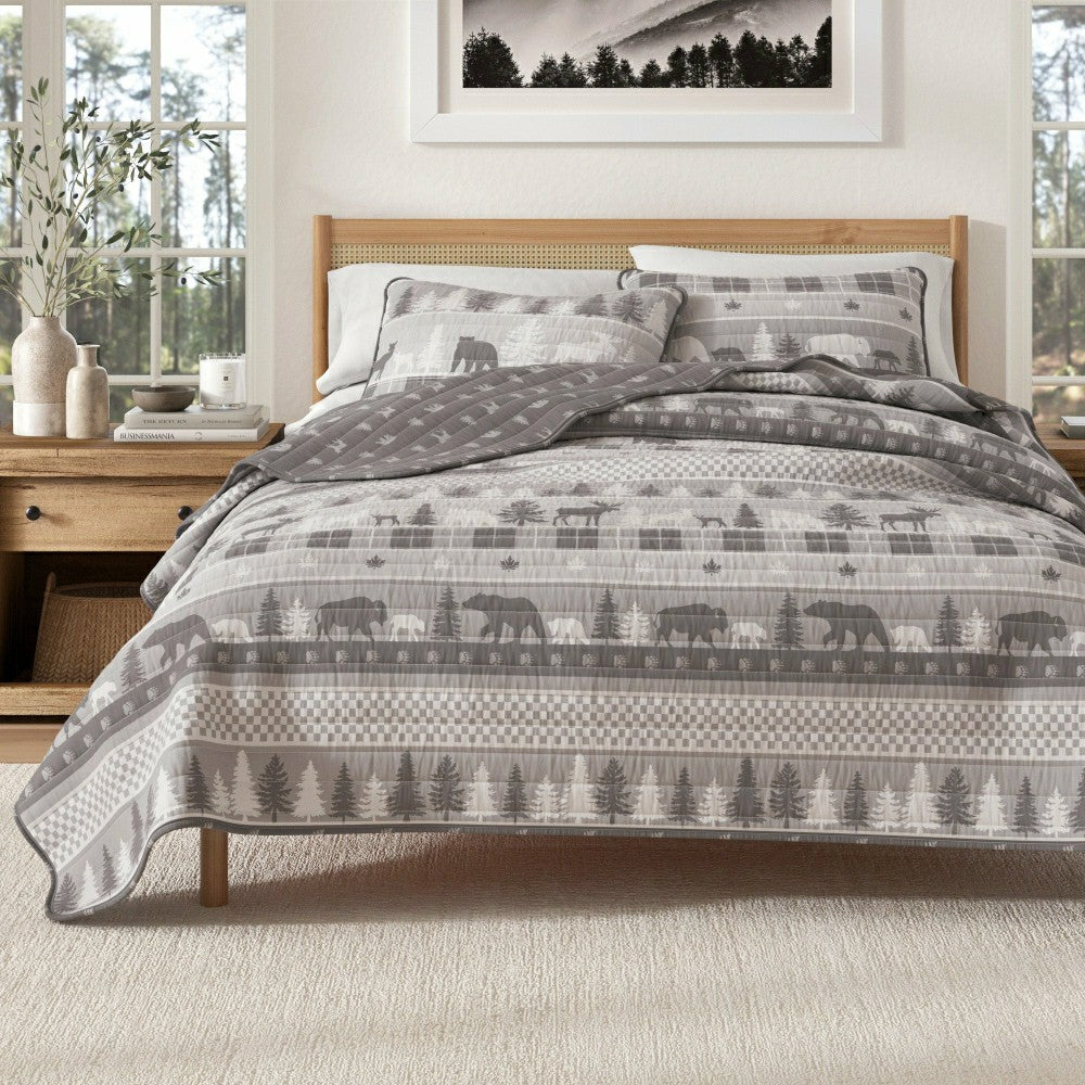 Plow & Hearth Rustic Landscape Quilt Set