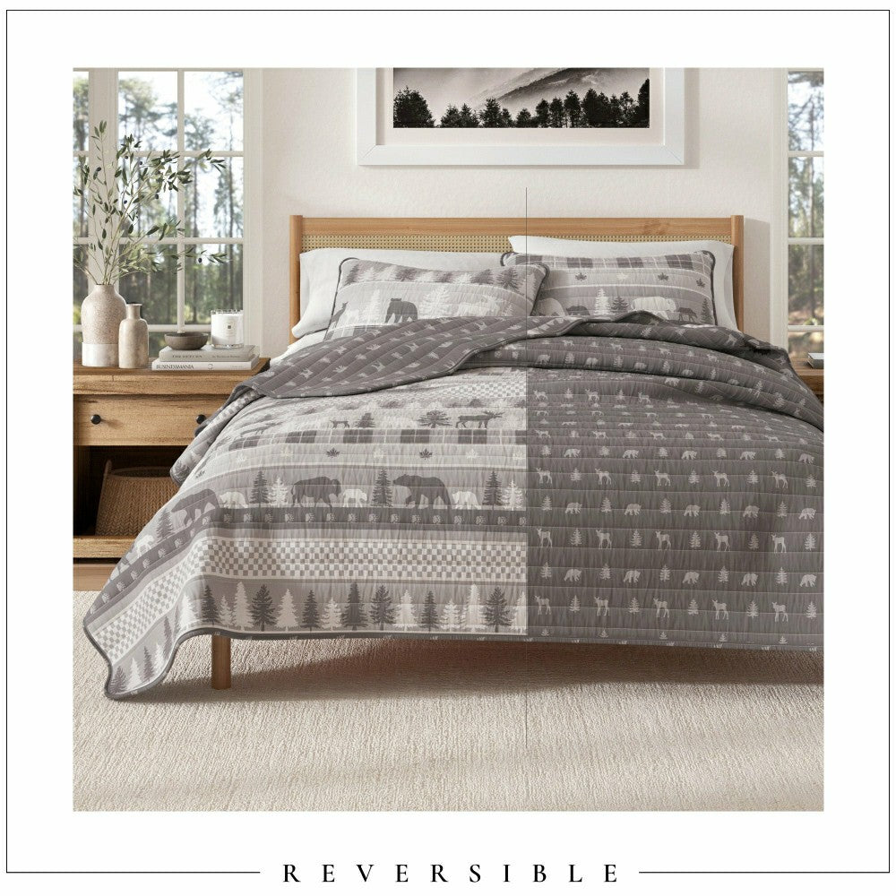 Plow & Hearth Rustic Landscape Quilt Set