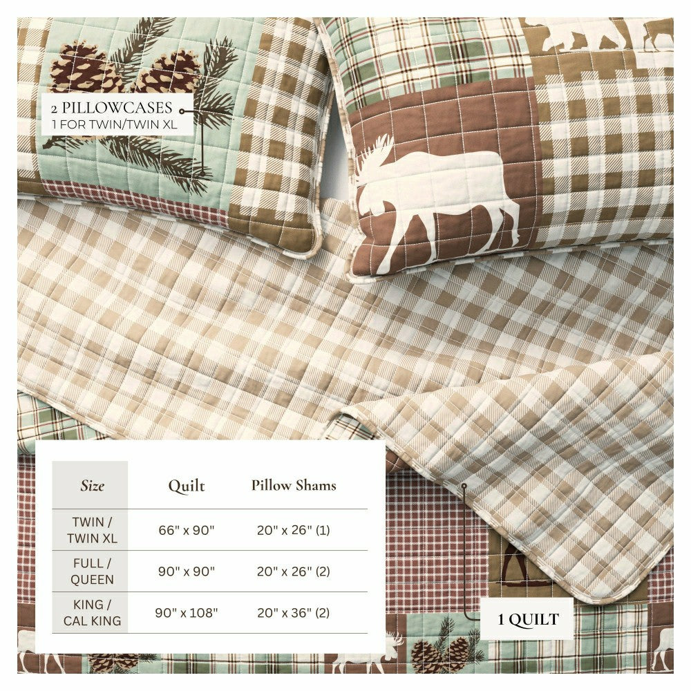Plow & Hearth Rustic Landscape Quilt Set