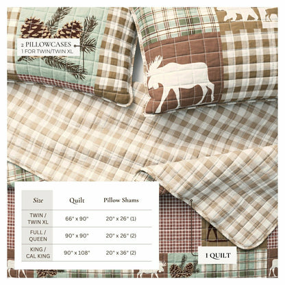 Plow & Hearth Rustic Landscape Quilt Set