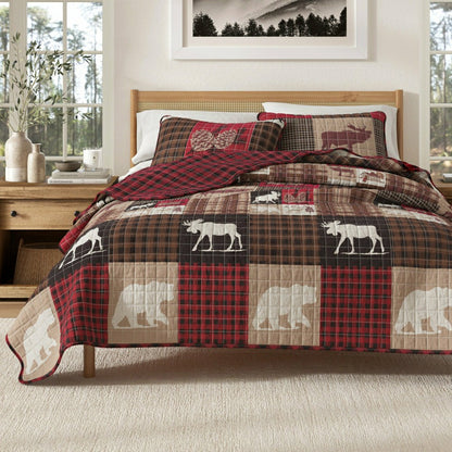 Plow & Hearth Rustic Landscape Quilt Set
