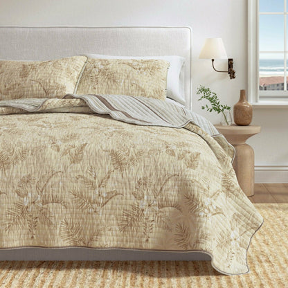 Plow & Hearth Mendocino Floral Printed Cotton Quilt Set