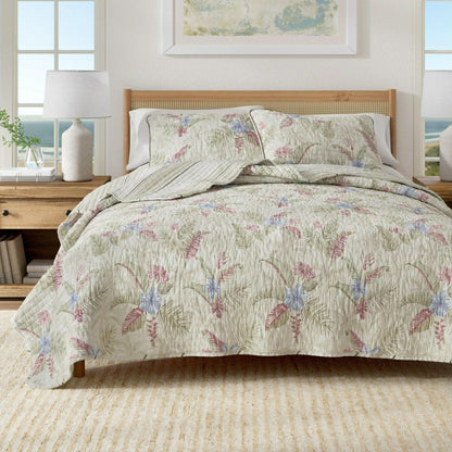 Plow & Hearth Mendocino Floral Printed Cotton Quilt Set