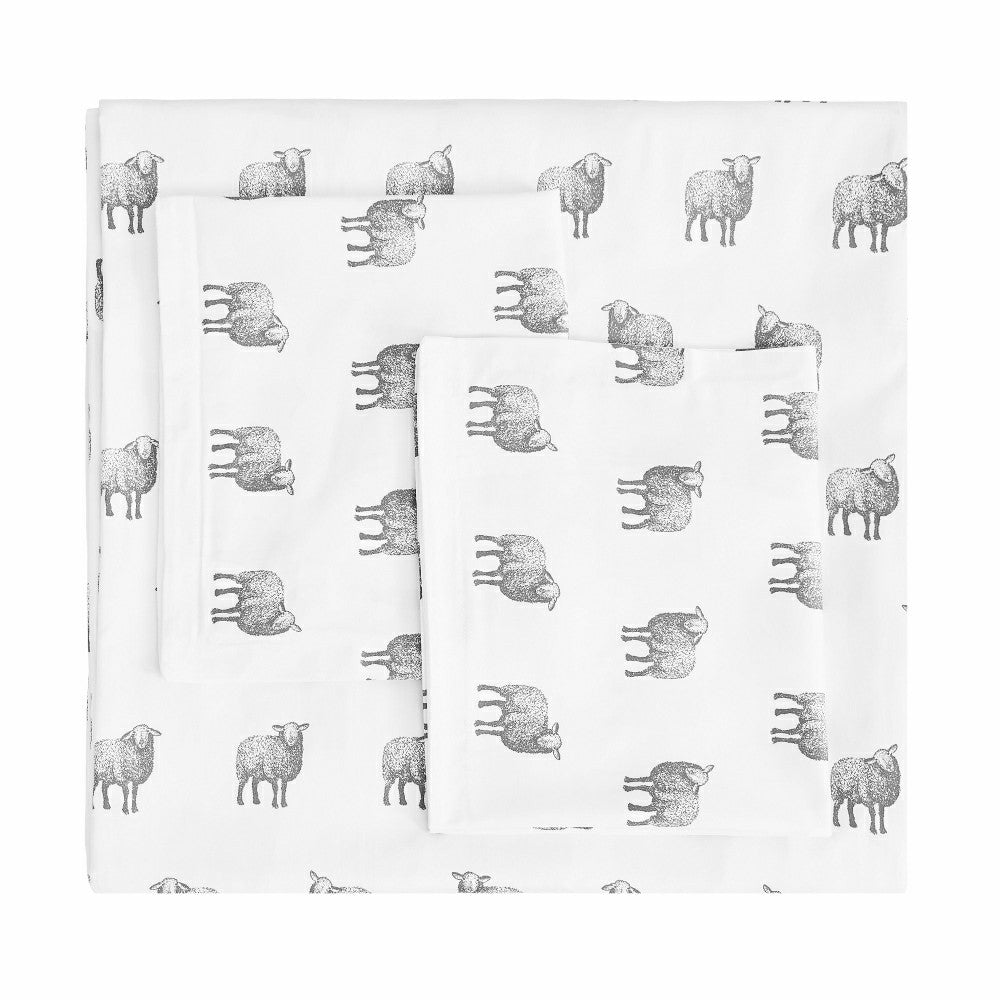 Plow & Hearth Sheep Printed Duvet Set