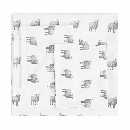 Plow & Hearth Sheep Printed Duvet Set