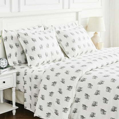 Plow & Hearth Sheep Printed Duvet Set